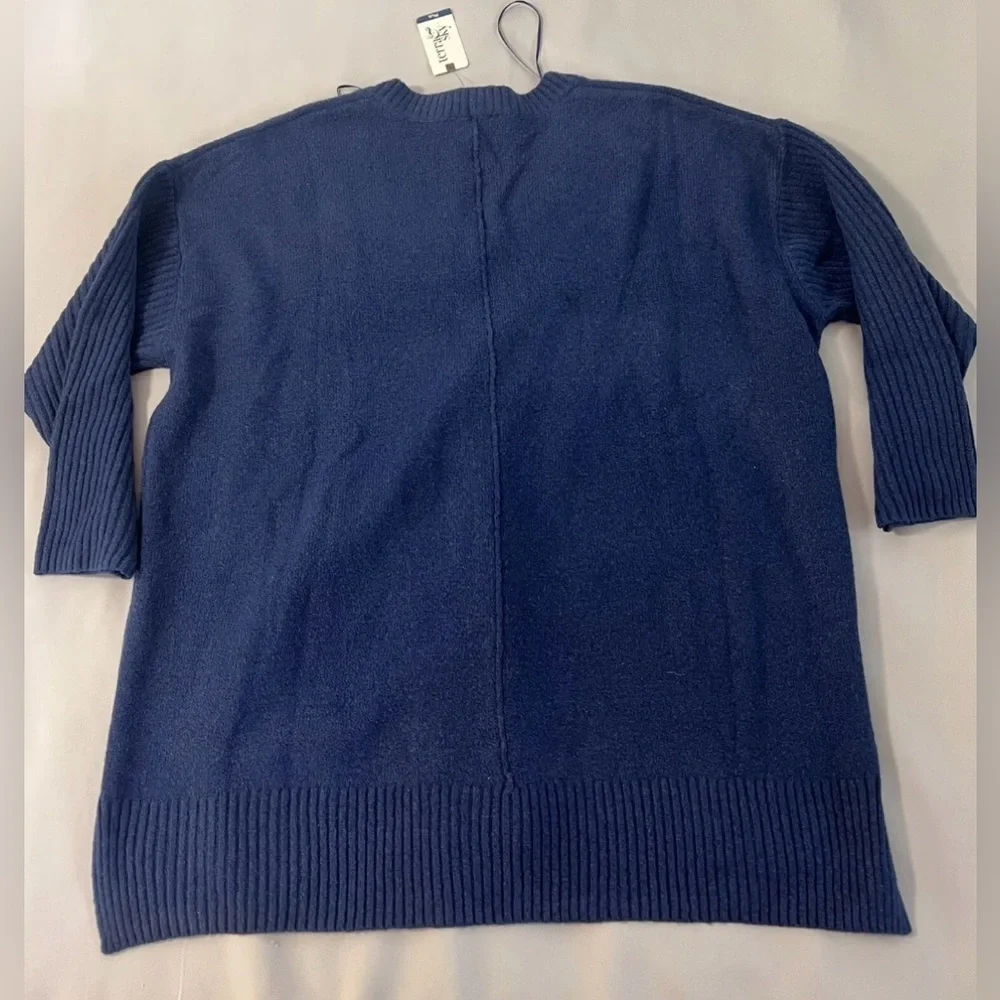 NEW! Women’s Plus Size Terra Sky Blue  Long Sleeve Knit Sweater  Size‎ 3X